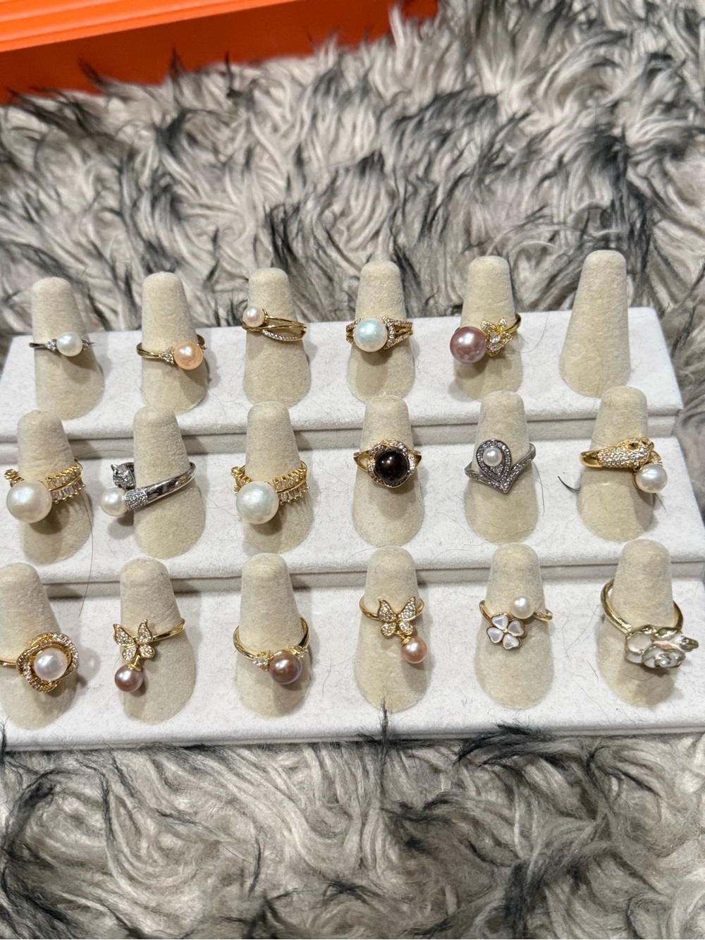 Pearl And Crystal Accent Women's Ring Collection - Gold & Silver Tones